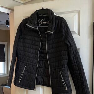 GUESS Women's Black Puffer Jacket
